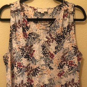 Loft floral tank top